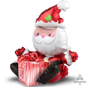 globo papa noel sentado aire