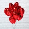 Globos corazon rojo foil